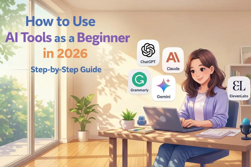 how to use AI tools as a beginner in 2026 step by step