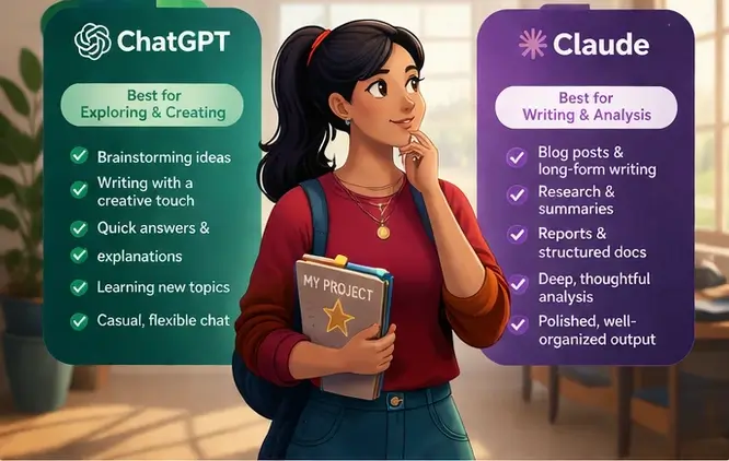 which AI tool should beginners choose chatgpt or claude