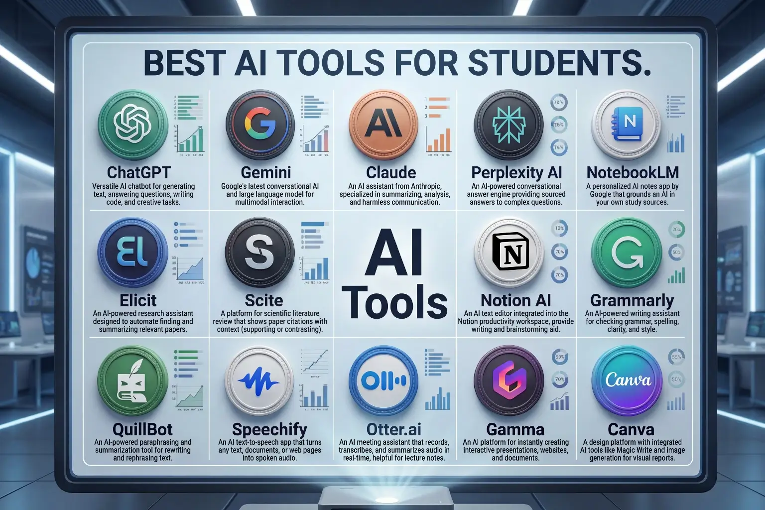 List of Best AI tools for students in 2026