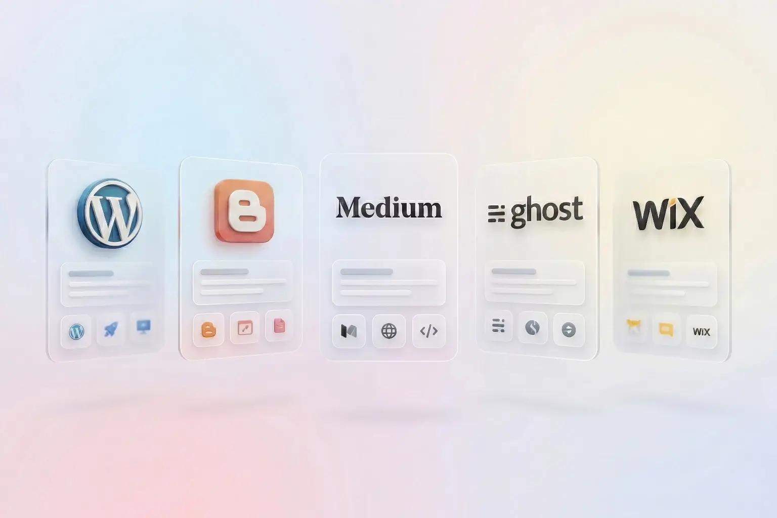 Best blogging platforms for beginners including WordPress, Blogger, Medium, Ghost, and Wix.